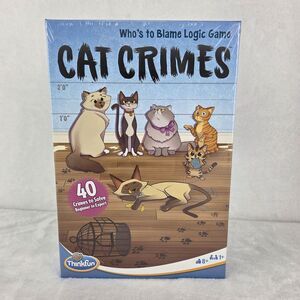 ThinkFun Cat Crimes Logic Game 2017 New Sealed Brain Teaser Puzzle
